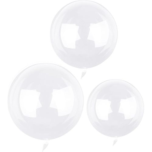 ChicSlick-30 Pièces Ballons Bobo Set, Ballons Transparents Pour Décoration De Fête D'Anniversaire, Bulles Ballons Géant Pour Noël, Mariage (18/20/24Pouces)[X1617]