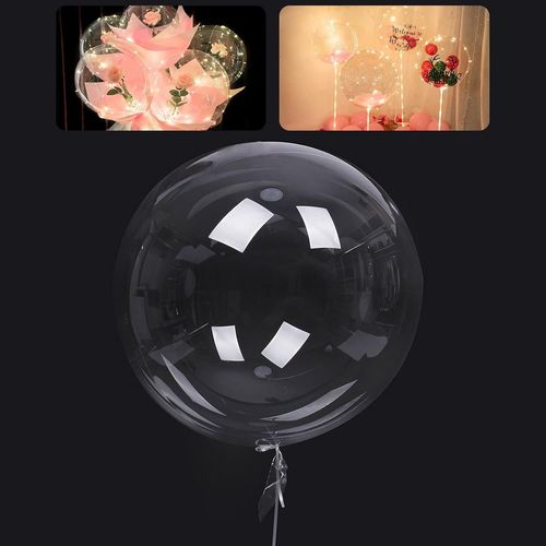 ChicSlick-Ballons Bobo Ballons Ronds Clairs, 20 Pièces Ballons Transparents À Bulles Ballons Bobo Ballons Transparents À Bulles De Cristal Pour Maison Fête D'Anniversaire Mariage Noël (10 Po[X2305]