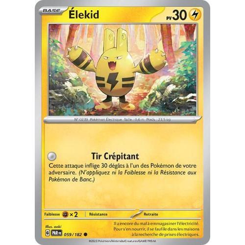 Carte Pokémon - Elekid - 059/182 - Ev4 Faille Paradoxe