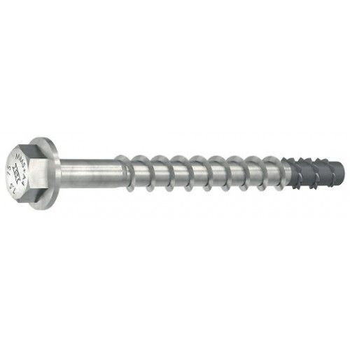 Vis béton inox A4 tête hexagonale à embase filetage partiel MULTI-MONTI Plus - 7,5 x 85 mm - x50 HECO