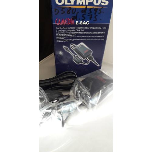 OLYMPUS E-8AC adapter secteur forte puissance 3,4v pour CAMEDIA D580 D595 D575