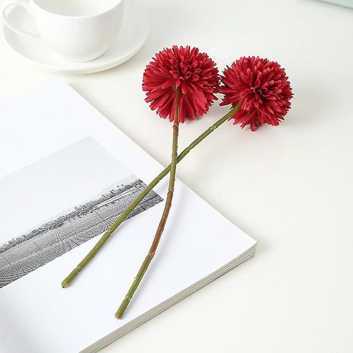 Boule d'épine de pissenlit à tête unique, 8 pièces, Simulation de fleur, fausses fleurs, Bouquet de mariage