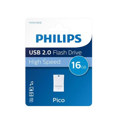 Philips USB 2.0 16GB Pico Edition bleu océan