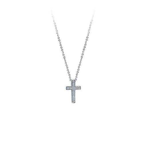 Collier Croix Mains Noires Et Blanches, Perles De Prière En Bois, Chaîne, Bijoux Cadeaux