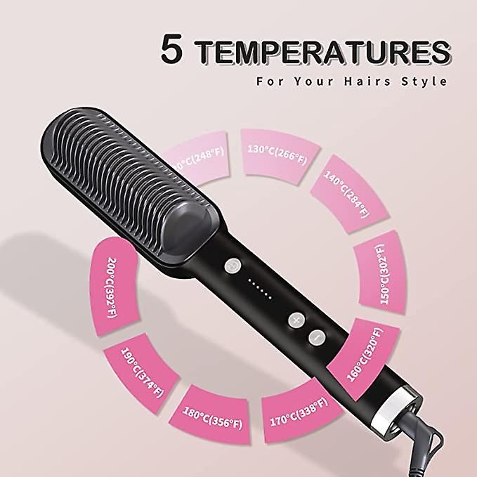 Brosse  Lisser Les Cheveux, Peigne  Lisser Mignon Avec Cr... - 5