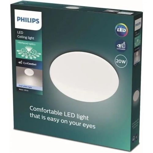 Plafonnier Led - Philips - Cl200 - Rond - 20w - Blanc Froid 4000k