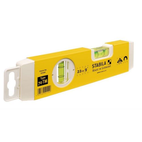 Stabila 70tm Torpedo Niveau à bulle avec base magnétique 25 cm