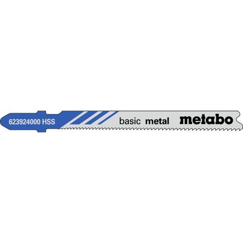 5 lames de scies sauteuses, métal, classic, 66 mm/progr. Metabo - 623924000