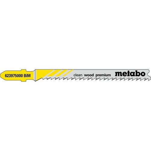 5 lames de scies sauteuses, bois, profess. 74 / 2,7 mm Metabo - 623975000