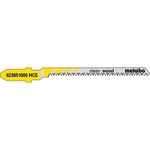 5 lames de scies sauteuses, bois, profess. 57 / 1,4 mm Metabo - 623651000