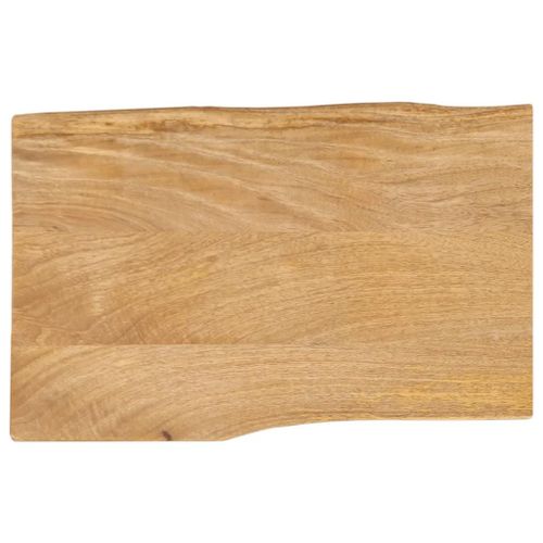 Dessus De Table 50x40x2,5 Cm Bord Vivant Bois Massif Manguier