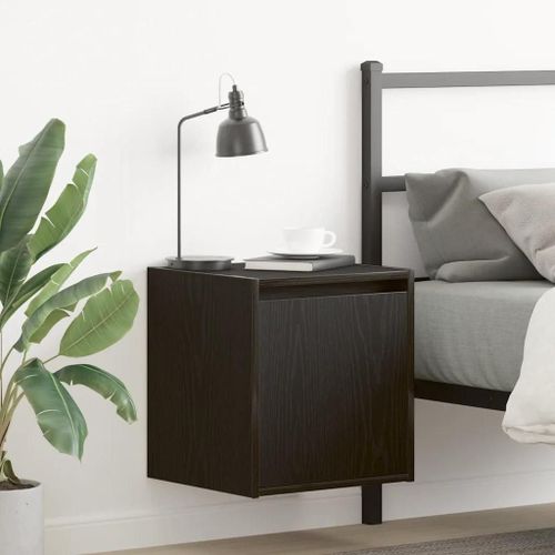 Tables De Chevet Murales 2 Pcs Noir 38x34x40 Cm