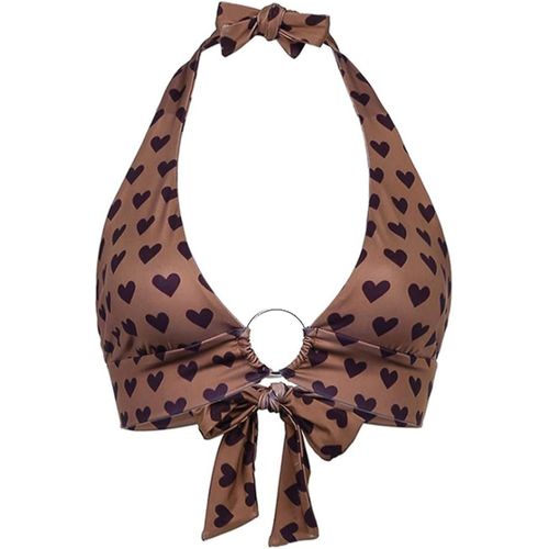 Lot De 2 Caracos Dos Nu Pour Femme, Style Streetwear, Marron Et Rose