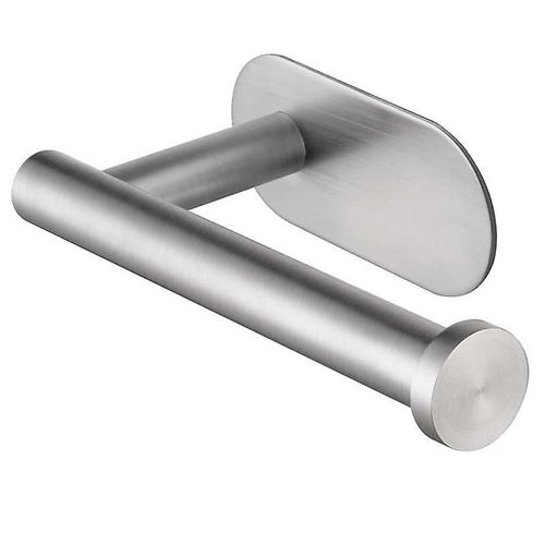 Porte-papier toilette sans perçage, porte-rouleau de papier toilette en acier inoxydable pour salle de bain