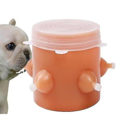 600 Ml Nouveau-Né Chiot Mamelon Mangeoire Lait Alimentation Bol À Bulles Biberon Pour Chien De Compagnie