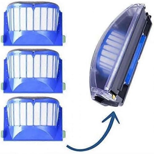 Kit d'accessoires pour iRobot Roomba 600 620 630 650 660, 8 brosses latérales, 8 filtres et 1 rouleau