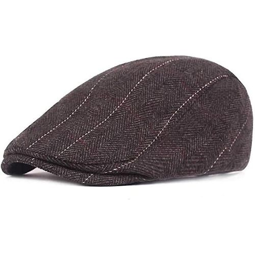 Casquette Plate Pour Homme, Béret Vintage, Pour Loisirs, Chasse, Conduite, Gavroche, Automne Et Hiver