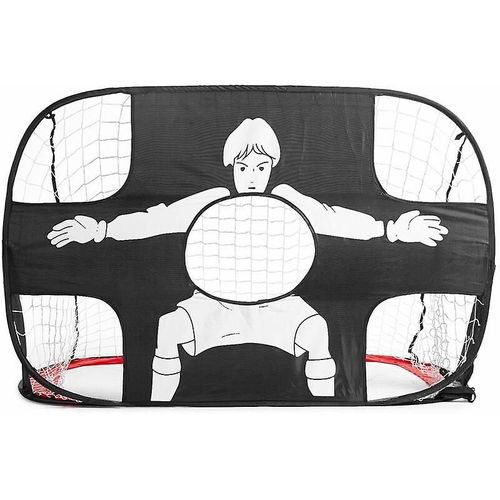 Ensemble De Buts De Football Portables, 1 Pièce, Pliable, Cage De Football Pop-Up, Design 2 En 1, But D'entraînement, But De Football Normal Avec Sac De Rangement, Noir