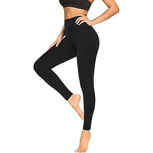 Bas Doux Au Beurre Pour Femmes - Pantalon De Yoga Taille Haute Rentrant Le Ventre Non Transparent L