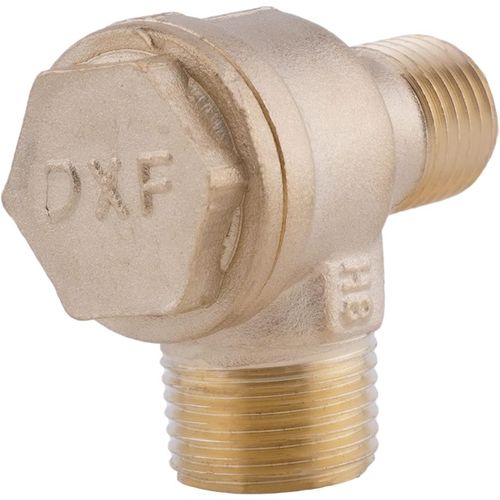 CHECARZHN--NO1-Clapet Anti-Retour En Laiton Pour Compresseur D'Air À 2 Voies Fileté Mâle - Accessoire Pneumatique - Valve De Compresseur D'Air Filetée Mâle - Valve Anti-Retour - Pièces De Rechange -