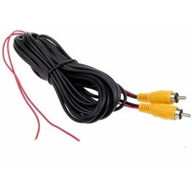 Câble d'extension vidéo 6 m, câble jack RCA, connecteur phono pour détection de marche arrière, fil rouge