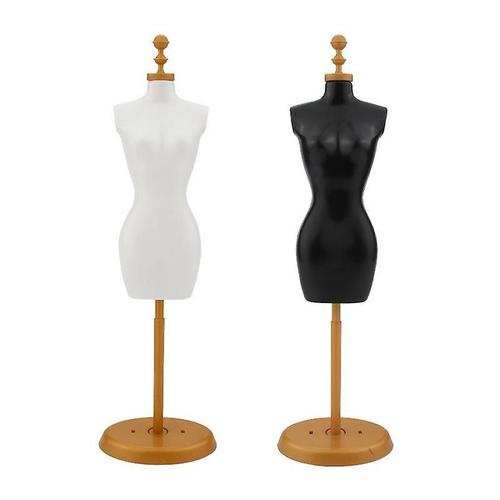 Modèle De Support De Mannequin Noir Pour Vêtements De Poupées, Présentoir De Robe, 25cm, Blanc