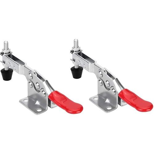 Lot de 2 tendeurs à genouillère GH-201-B - Tendeurs horizontaux - Tendeurs à genouillère réglables pour le fonctionnement de la machine, la menuiserie, le soudage,
