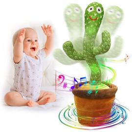 Cactus Qui Danse,Jouet en Peluche Cactus,Cactus Qui Danse et répète  Enfants, Apprendre à Parler et à 120 chansons,Cadeau Enfants