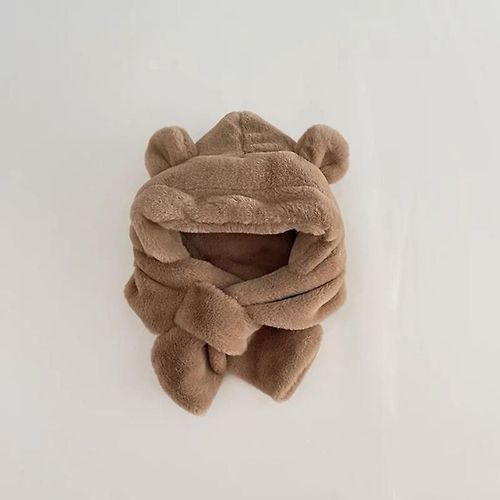Ensemble Bonnet Et Écharpe Tricotés D'hiver Pour Enfants, Bonnet Et Écharpe En Forme De Chat Mignon Pour Enfants, Bébé Fille Et Garçon