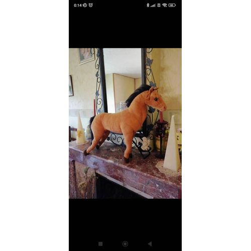 Grande Peluche Cheval Marron