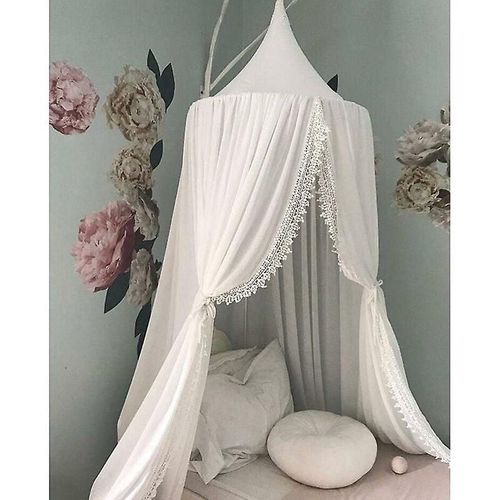 Ciel De Lit Pour Enfant, Décoration De Chambre D'enfant, Moustiquaire En Coton En Forme De Dôme, Tentes De Jeux Princesse Pour Enfants, Décoration De Chambre De Bébé -