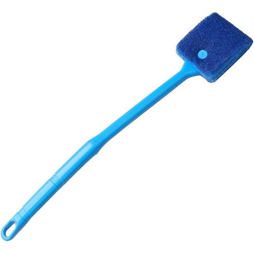 Brosse De Nettoyage Pour Aquarium, Éponge Anti-Rayures Pour Vitres D'aquarium Avec Manche En Plastique Antidérapant Pour Vitres D'aquarium