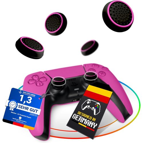 Kal-Ps4 Xbox Ps5 Thumb-Stick Ensemble Accessoires Capuchons Pour Poignées De Manette Pour Xbox One Series X S Switch Pro Controller Ps5 Ps4 Attaches Protection Manette De Jeu (4 Pièces Rose)
