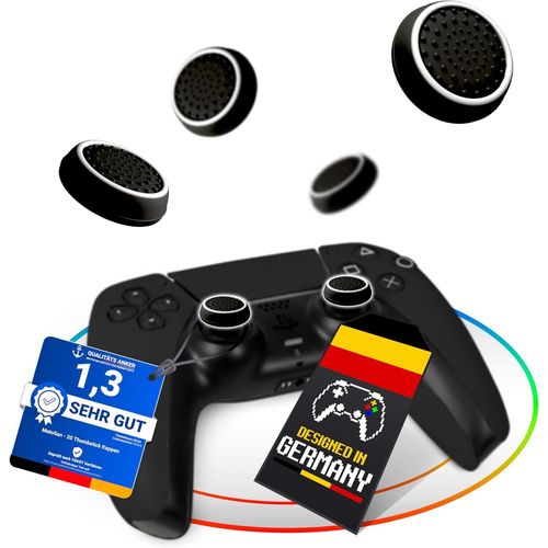 Kal-Ps4 Xbox Ps5 Thumb-Stick Ensemble Accessoires Capuchons Pour Poignées De Manette Pour Xbox One Series X S Switch Pro Controller Ps5 Ps4 Attaches Protection Manette De Jeu (4 Pièces Noir)
