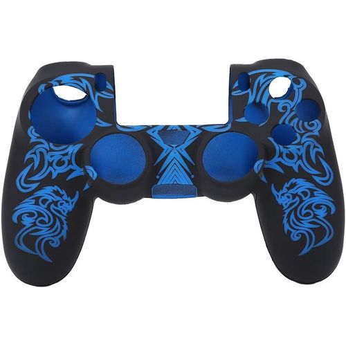 Kal-Peau Manette Ps4, Coque Souple Caoutchouc Silicone Étui Protection Anti Dérapant Housse Jeu San Fil Ps4 Skin Cover Jeux Compatible Contrôleur Couverture Case Glissement Transfert Eau Résistant
