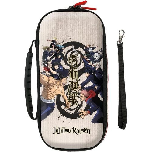 Kal-Jujutsu Kaisen Housse De Protection Et Transport Pour Consoles Nintendo Switch, Switch Lite Et Switch Oled - Rangement 8 Jeux - Beige