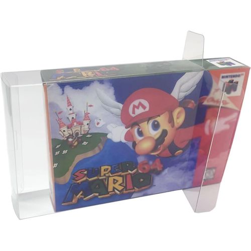 Kal-Pièces Transparent Boitier Protection De Rangement Étui Pour Nintendo Snes N64 Jeux