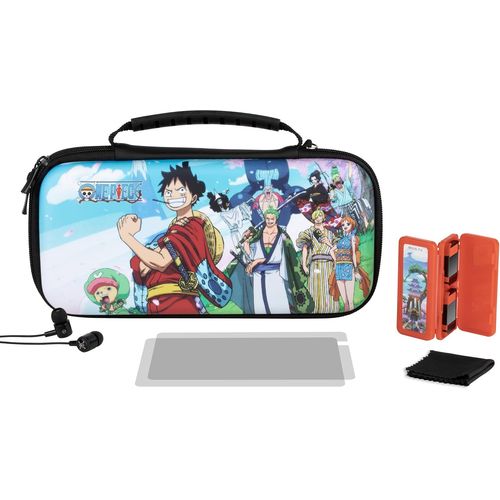 Kal-One Piece Pack D'accessoires Gaming Starter Kit Nintendo Switch, Switch Lite Et Switch Oled - Housse - Boîtier - Écran De Protection - Écouteurs