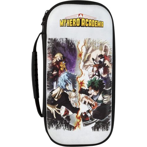 Kal-My Hero Academia Housse De Protection Et Transport Pour Consoles Nintendo Switch, Switch Lite Et Switch Oled - Rangement 8 Jeux - Blanc