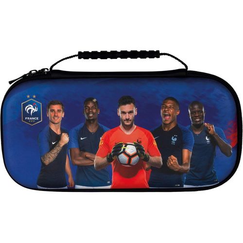 Kal-Fff Housse De Protection Et Transport Pour Nintendo Switch, Switch Lite Et Switch Oled - Rangement 8 Jeux - Motif Équipe De France De Football