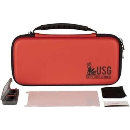 Kal-Usg Pack D'accessoires Gaming Starter Kit Pour Nintendo Switch - Housse - Boite Rangement Jeux - Écran De Protection