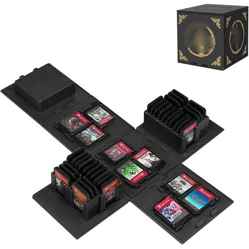 Kal-Boîte De Rangement Pour Cartes De Jeu Switch Game Card,Peut Contenir Jusqu'à 41 Jeux Système De Rangement De Protection Organisateur De Cartes De Jeu Étui Rigide (Z Noir)