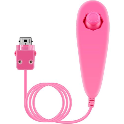 Kal-Manette Nunchuck Filaire Basée Sur Le Mouvement Pour Nintendo Wii Console Jeu Vidéo Couleur Rose