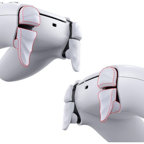 Kal-Bouton Protection Pour Ps5 Manette,Gâchette Pour Ps5 Edge Controller Extension,Trigger Stop Pour Ps Portal Accessoires Rallonge Dune2 Pairs-Blanc
