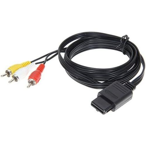 Kal-Childmory Câble Av Vidéo Av Av De 6 Pieds Pour Gamecube Snes Ngc N64 Console