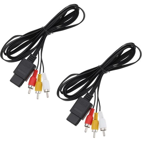 Kal-Câble Vidéo Av De Rechange Compatible Avec Nintendo 64 N64 / Gamecube/Snes Câble Av De Rechange