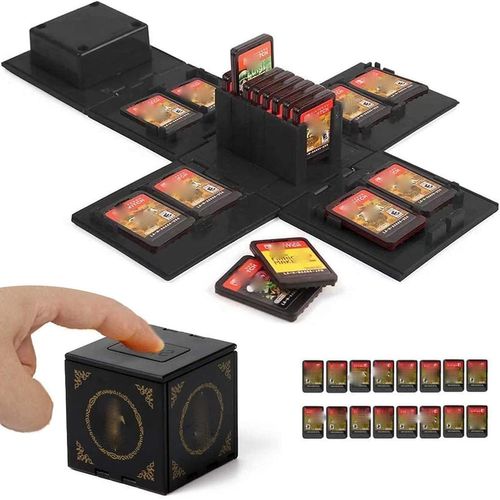Kal-Support De Carte De Jeu Vidéo Pour Cartes Mémoire Nintendo Switch Avec 16 Emplacements