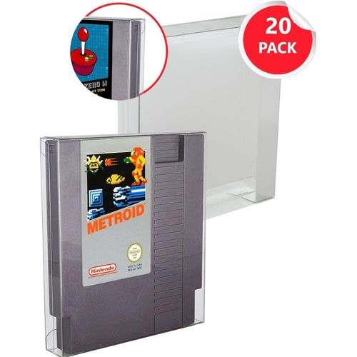 Kal-0 X Boitier De Protection En Plastique Compatible Avec Cartouche De Jeu Sur Console Nintendo Nes Entertainment System