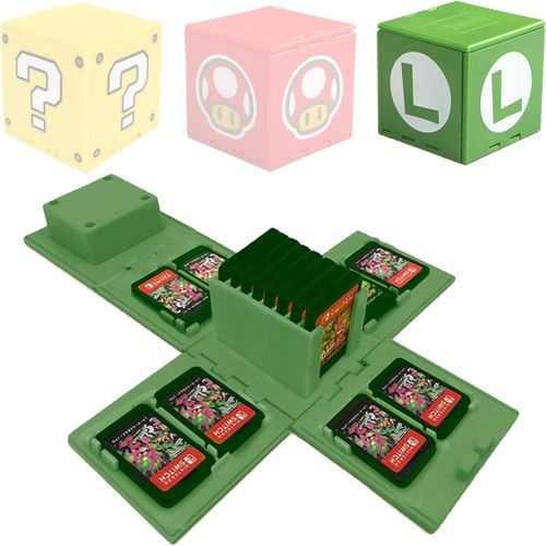 Kal-Support De Carte De Jeu Vidéo Pour Cartes Mémoire Nintendo Switch Avec 16 Emplacements