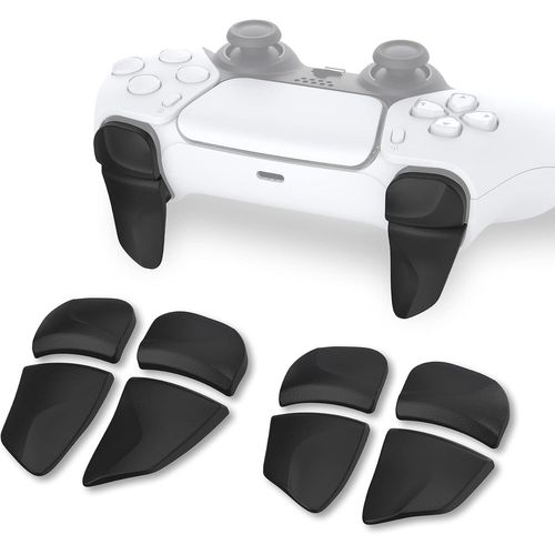Kal-Bouton Manette Pour Ps5 Gâchette Protection Pour Ps Portal,Trigger Stop Pour Ps5 Edge Controller Accessoires Extension2 Pairs-Noir